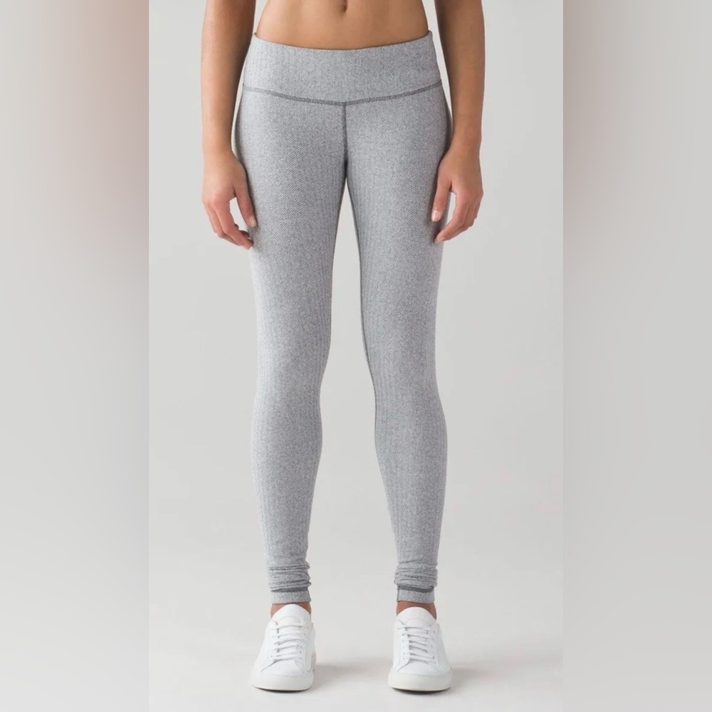 Lululemon High-Rise Wunder Under Pants Herringbone